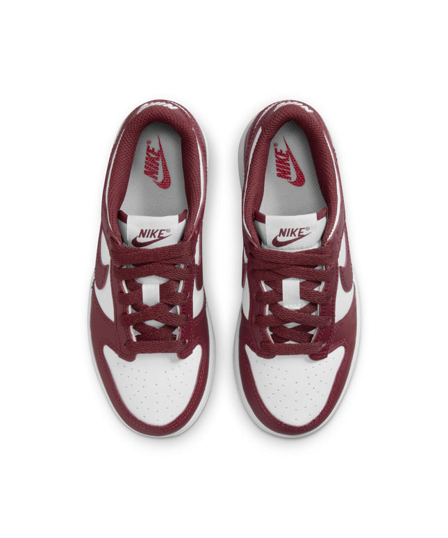 Nike (PS) Dunk Low - White/Redwood
