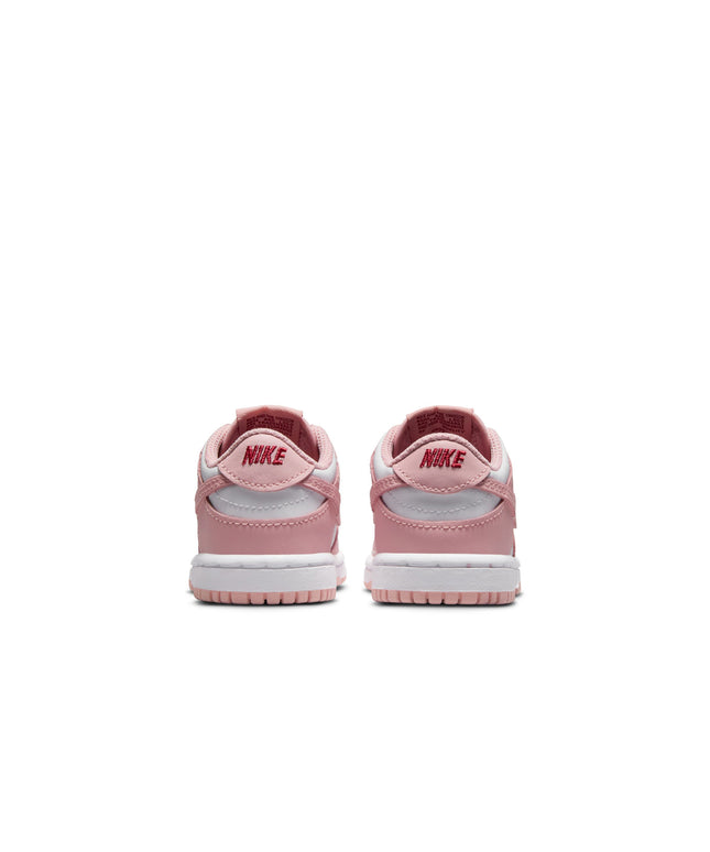 Nike (TD) Dunk Low - White/Pink Glaze