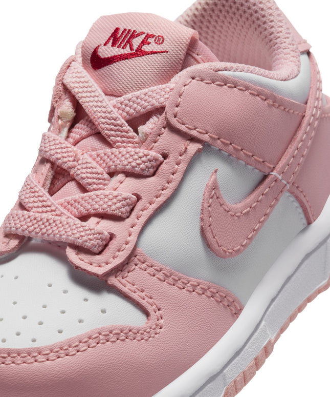Nike (TD) Dunk Low - White/Pink Glaze
