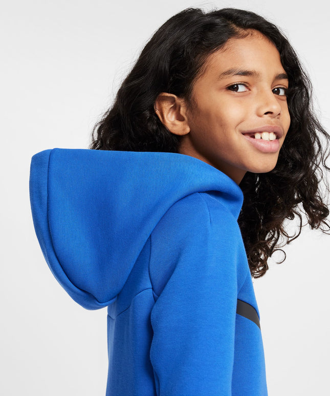 Nike Boys Sportswear Tech Fleece Hoodie - Game Royal/Black