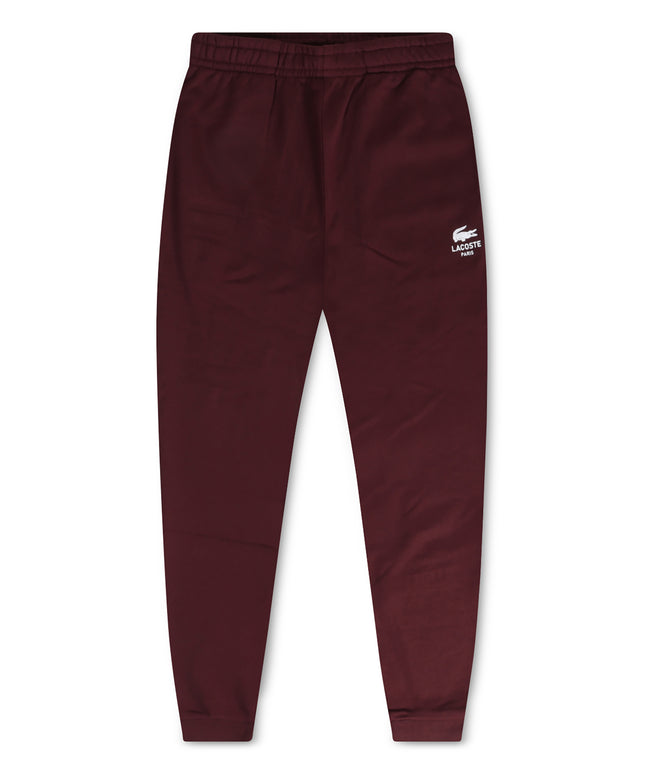 Lacoste Logo Print Joggers - Burgundy