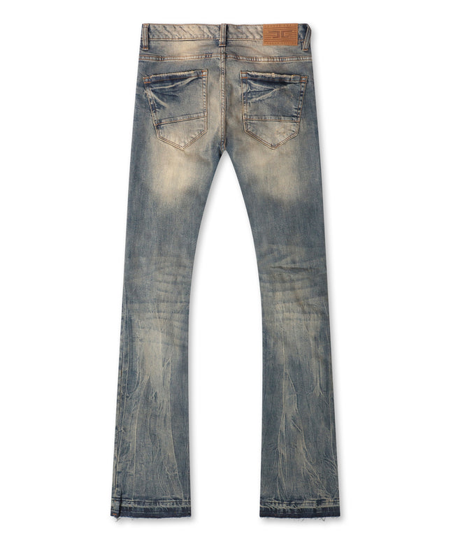 Jordan Craig Stacked Shredded Jeans - Vintage