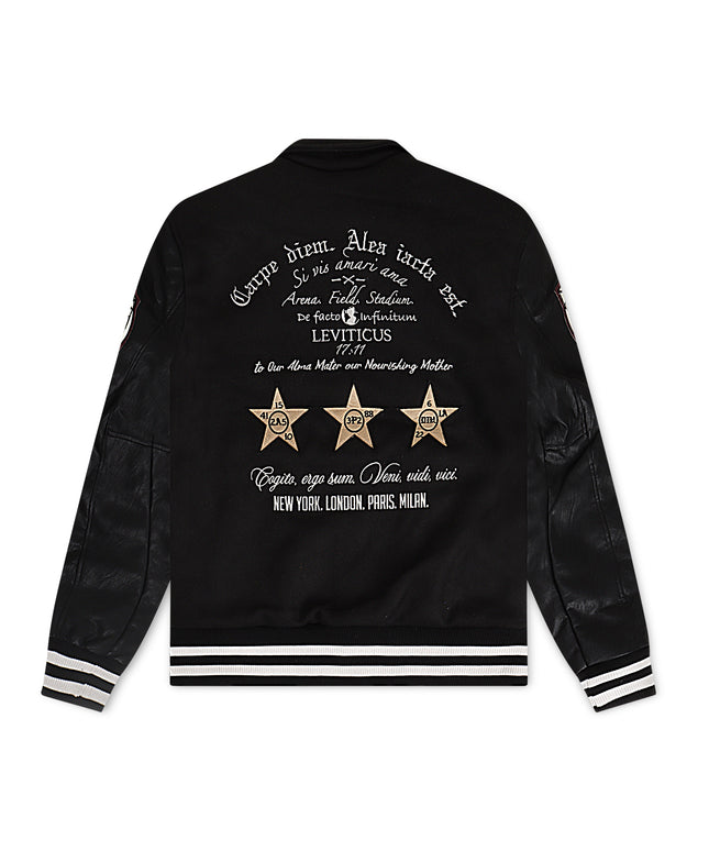 Jordan Craig Kids Carpe Diem Varsity Jacket - Black