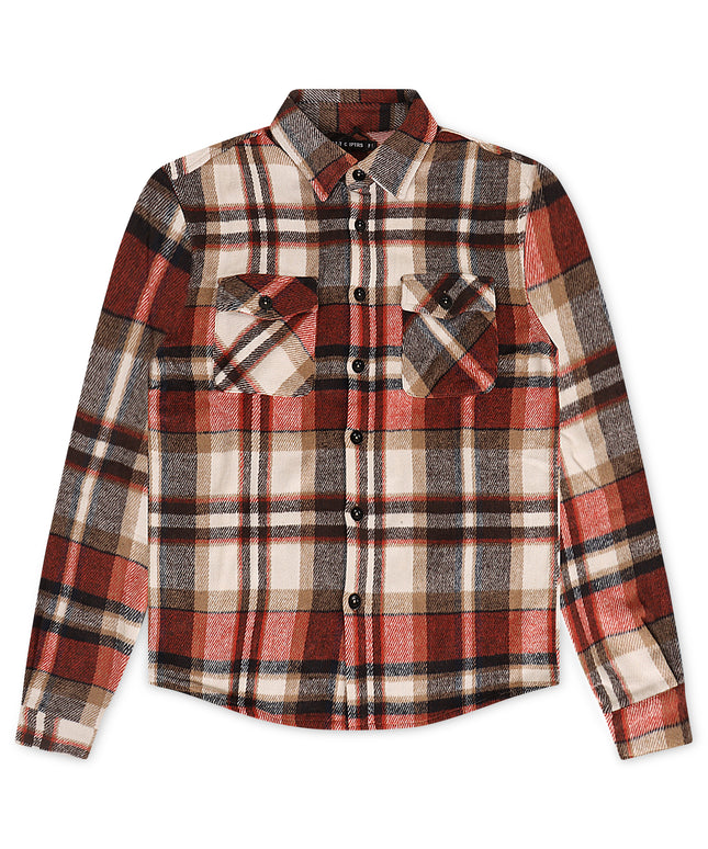 Silent Chapters Motive Flannel - Orange Multi