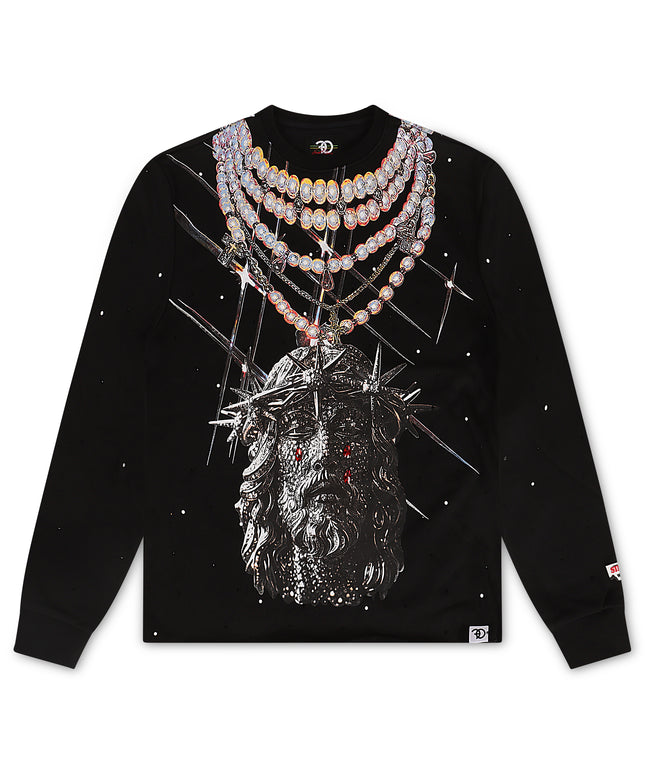 Sudadera con cuello redondo Faith Sinners de Frost Originals - Negra