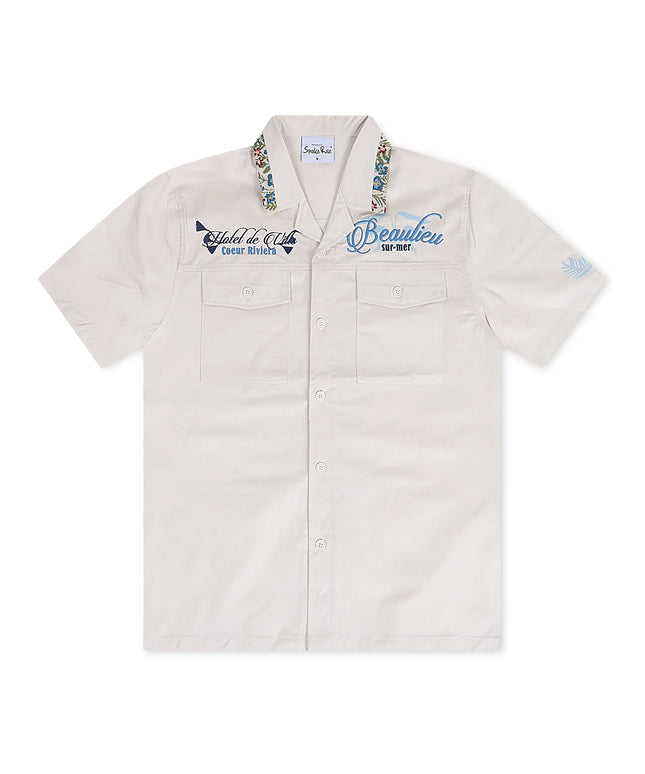 Smoke Rise Button Down Shirt -  Chalk