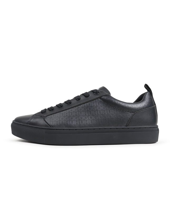 Hugo Faux Leather Trainers - Black