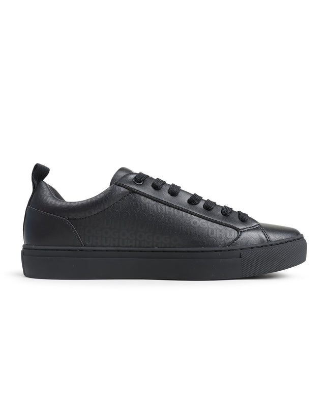 Hugo Faux Leather Trainers - Black