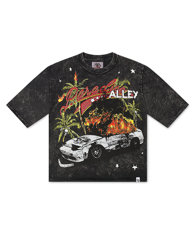 Frost Originals Motion Sick Cropped  Tee - Black