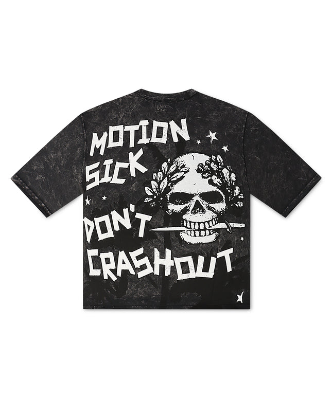 Frost Originals Motion Sick Cropped  Tee - Black
