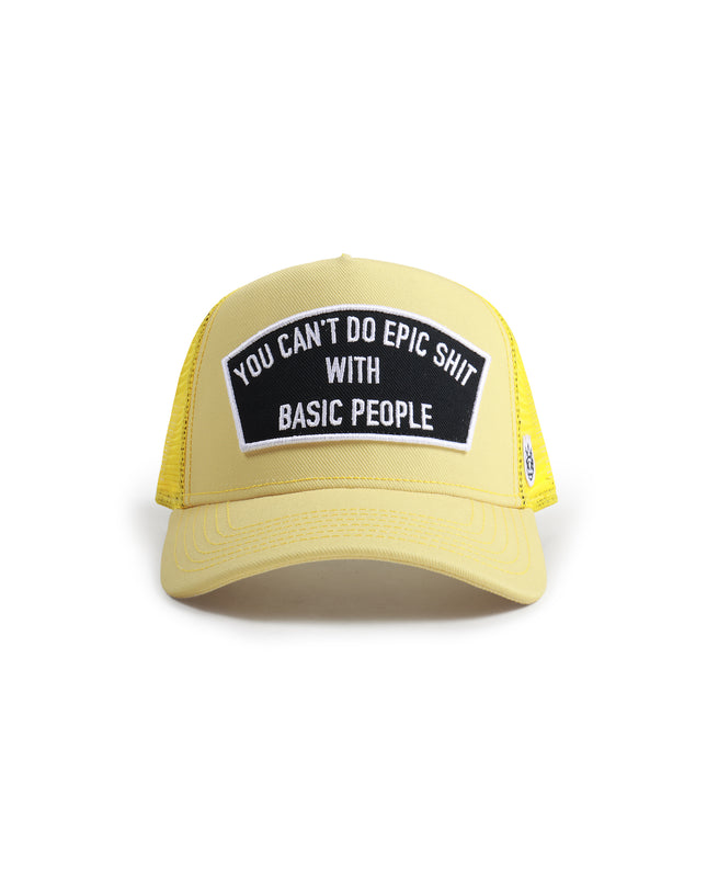 CULT OF INDIVIDUALITY CAN'T DO EPIC SHIT TRUCKER HAT - YELLOW