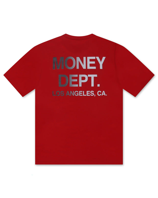 MONEY DEPT GRADIENT GRAPHIC TEE - RED/BLACK