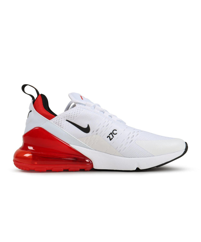 NIKE MENS AIR MAX 270 - WHITE/RED NIKE
