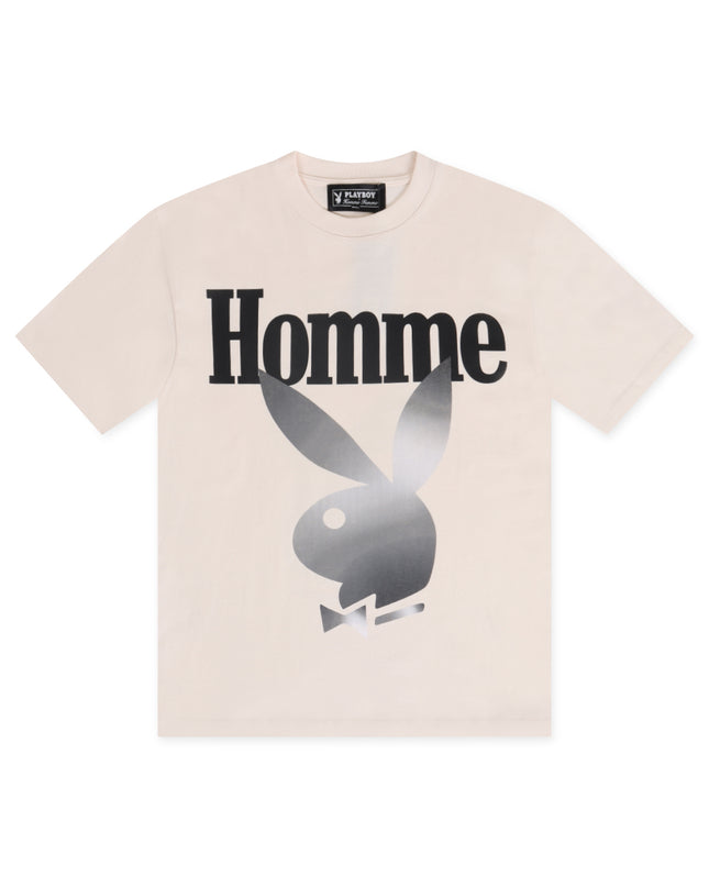HOMME FEMME TWISTED BUNNY TEE - CREAM
