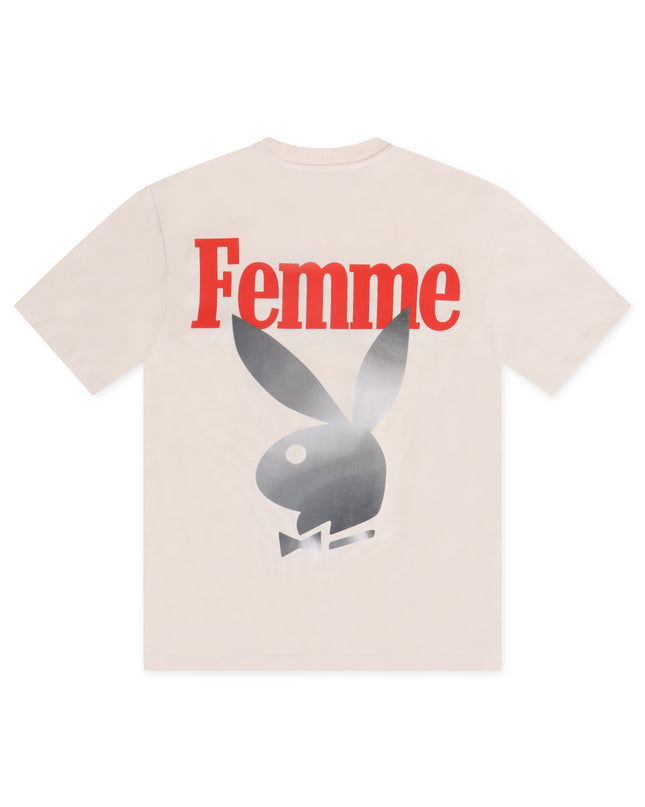 HOMME FEMME TWISTED BUNNY TEE - CREAM
