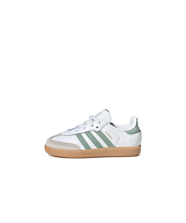 Adidas (TD) Samba - Cloud White/Green