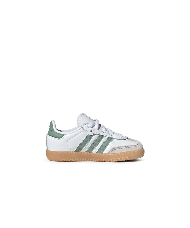 Adidas (TD) Samba - Cloud White/Green