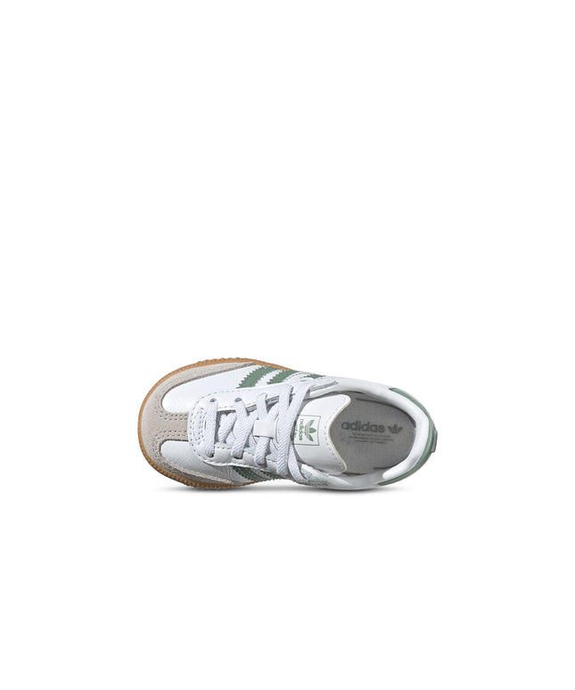 Adidas (TD) Samba - Cloud White/Green