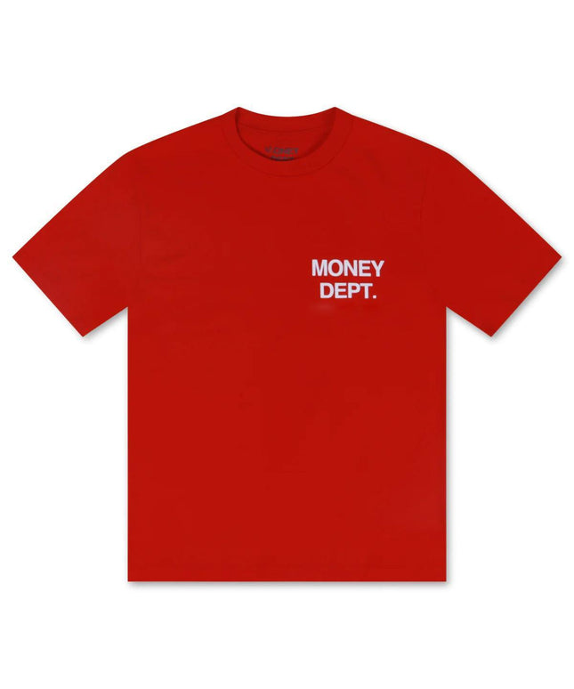 MONEY DEPT. LOS ANGELES HEAVYWEIGHT TEE - RED/WHITE MONEY DEPT