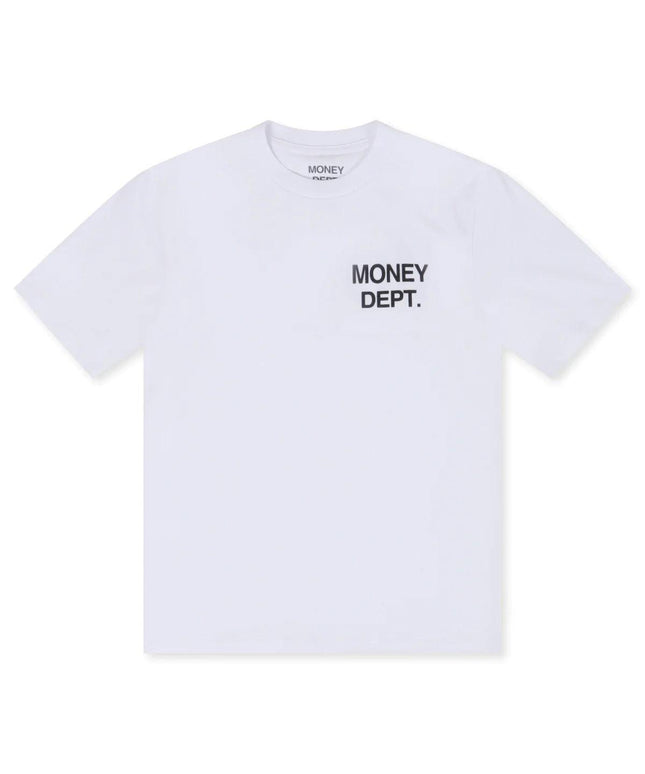 MONEY DEPT. LOS ANGELES HEAVYWEIGHT TEE - WHITE/BLACK MONEY DEPT