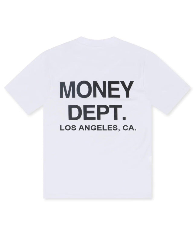 MONEY DEPT. LOS ANGELES HEAVYWEIGHT TEE - WHITE/BLACK MONEY DEPT