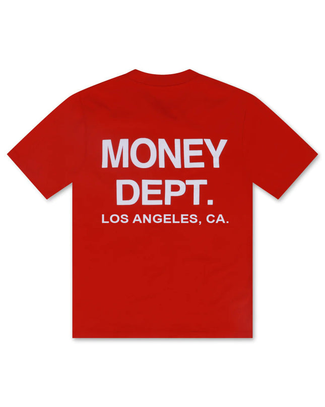 MONEY DEPT. LOS ANGELES HEAVYWEIGHT TEE - RED/WHITE