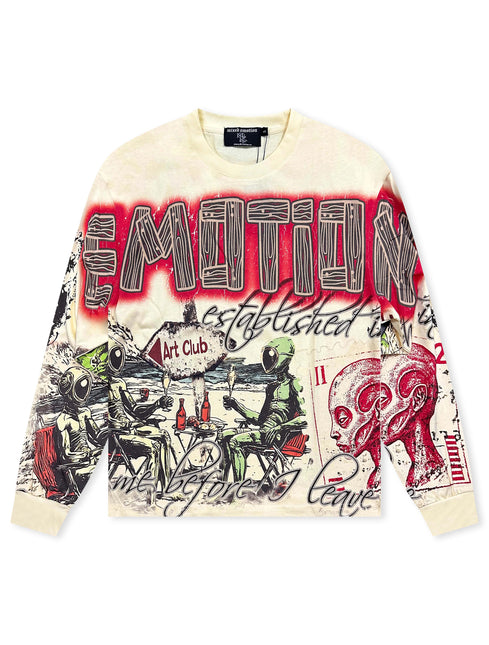 Mixed Emotion Art Club Cream Long Sleeve - Cream