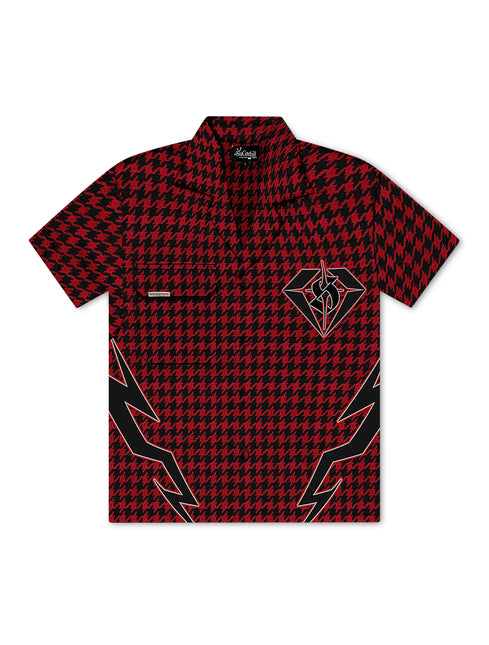 Sugarhill Blaster Work Shirt - Red Houndstooth