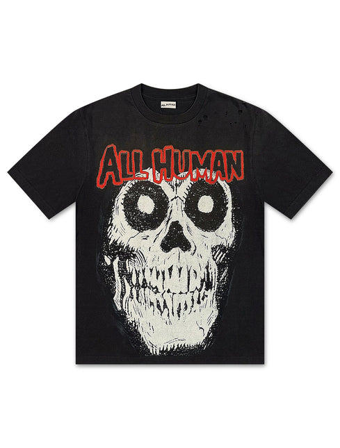 All Human Famous Tee - Black Wash