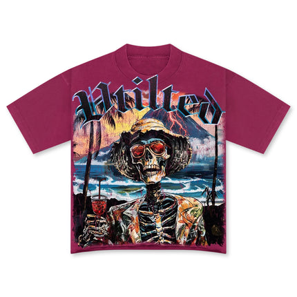 Vtilted Paradise Tee - Berry