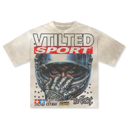 Vtilted Fivestar Tee - White Wash
