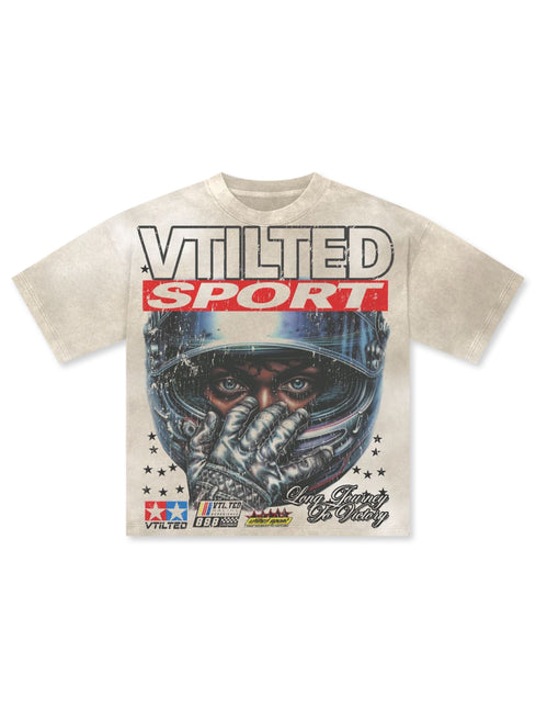 Vtilted Fivestar Tee - White Wash