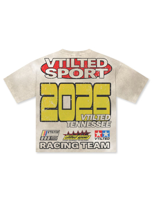 Vtilted Fivestar Tee - White Wash