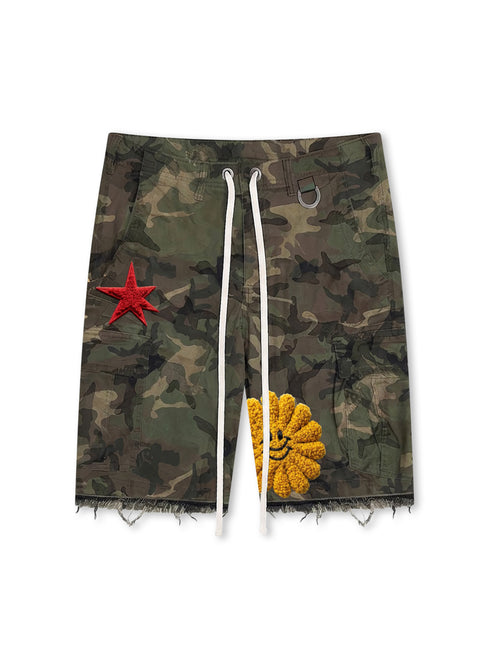 All Human Yayo Shorts - Camo Wash
