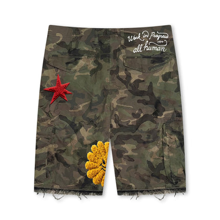 All Human Yayo Shorts - Camo Wash