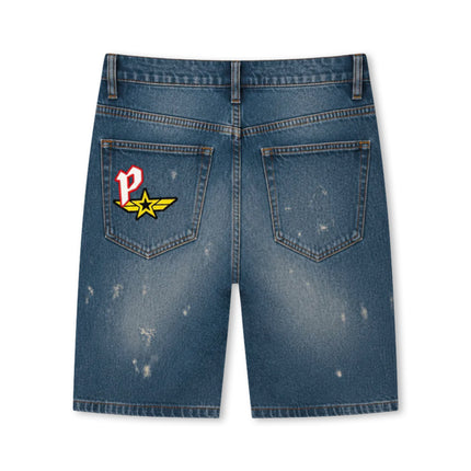 Paradise Lost Paradise Patchwork Shorts - Blue