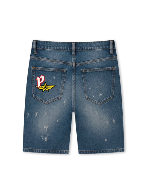 Paradise Lost Paradise Patchwork Shorts - Blue
