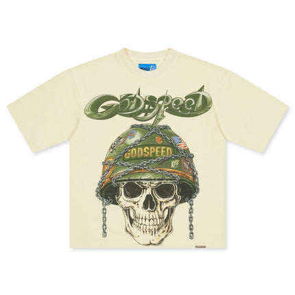 Godspeed Badges of Honor II Boxy Tee - Bone