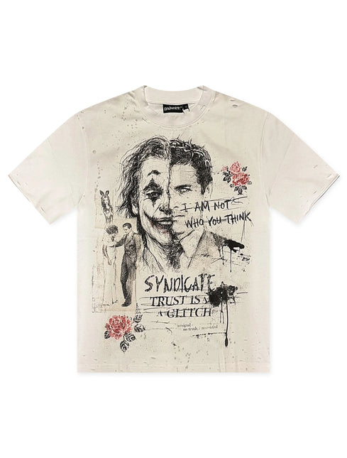 Syndicate Glitch Tee - White