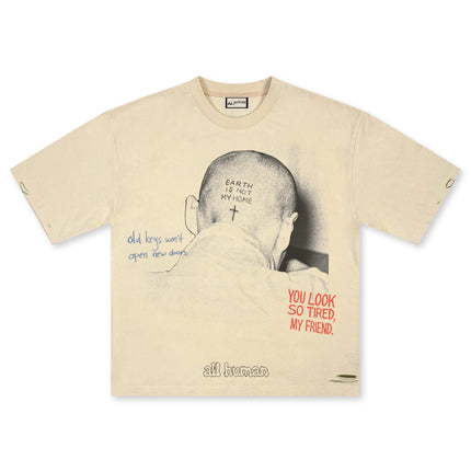 All Human Maybe Tomorrow Tee  - Cream