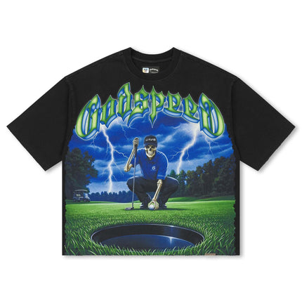 Godspeed No Mulligans Boxy Tee - Black Wash