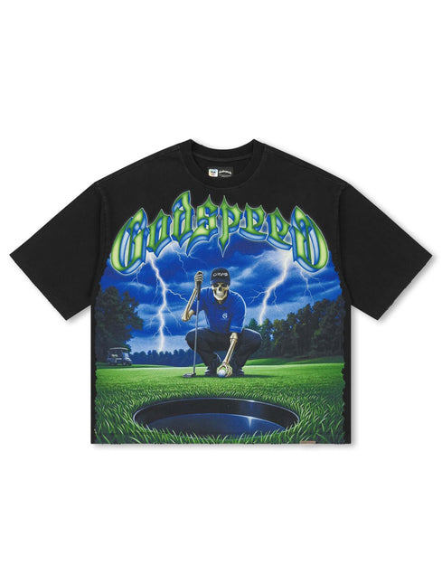 Godspeed No Mulligans Boxy Tee - Black Wash