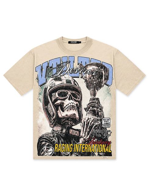 Vtilted Conquer Tee - Cream