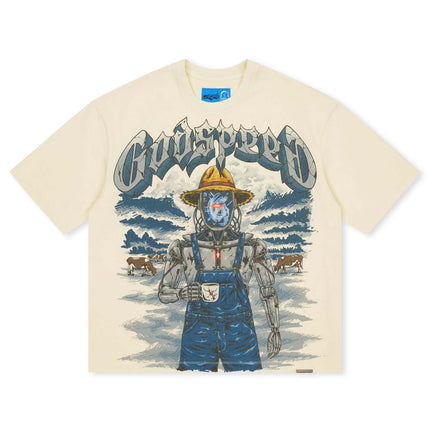 Godspeed Aura Farm II Boxy Tee - Bone
