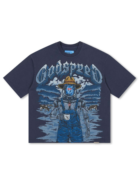 Godspeed Aura Farm II Boxy Tee - Navy