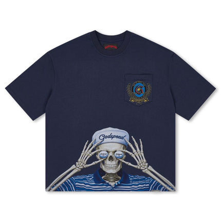 Godspeed Golf Days Pocket Boxy Tee - Navy