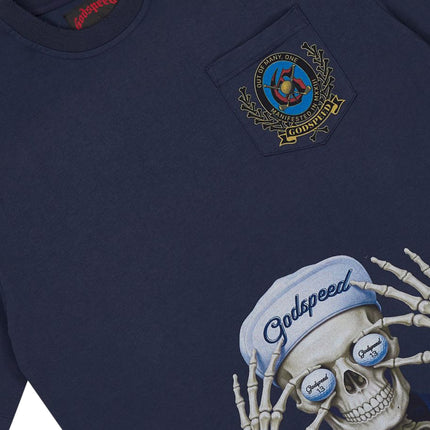 Godspeed Golf Days Pocket Boxy Tee - Navy