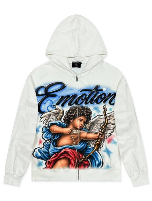 Mixed Emotion Cupid’s Arrow Hoodie - White