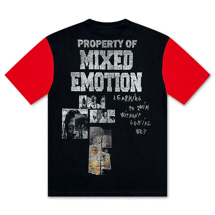 Mixed Emotion Fracture Tee - Black/Red