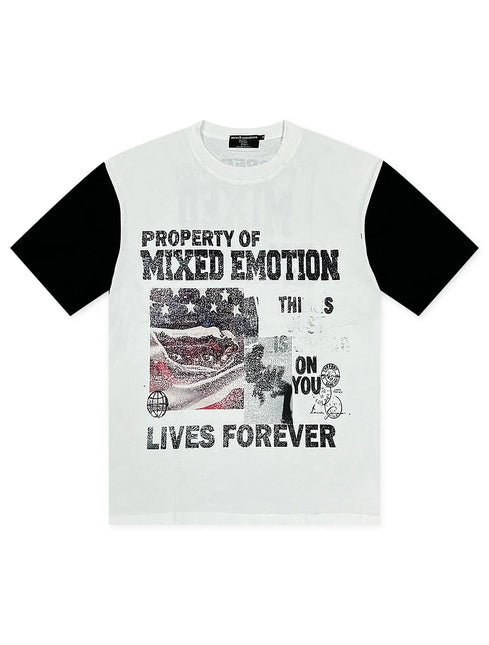 Mixed Emotion Property Tee - White